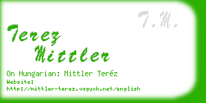 terez mittler business card